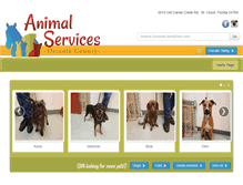 Tablet Screenshot of osceolacountypets.com